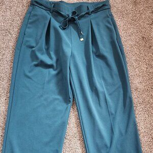 Dark green drawstring pants